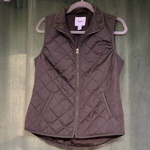 Old Navy Quilted Vest in Rich Chocolate
